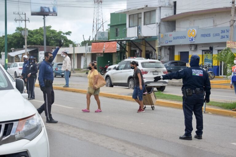 Reanuda Gobierno de Altamira filtros sanitarios en principales avenidas