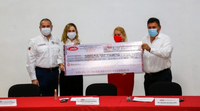 Estrecha alianza entre DIF Madero y la industria constructora