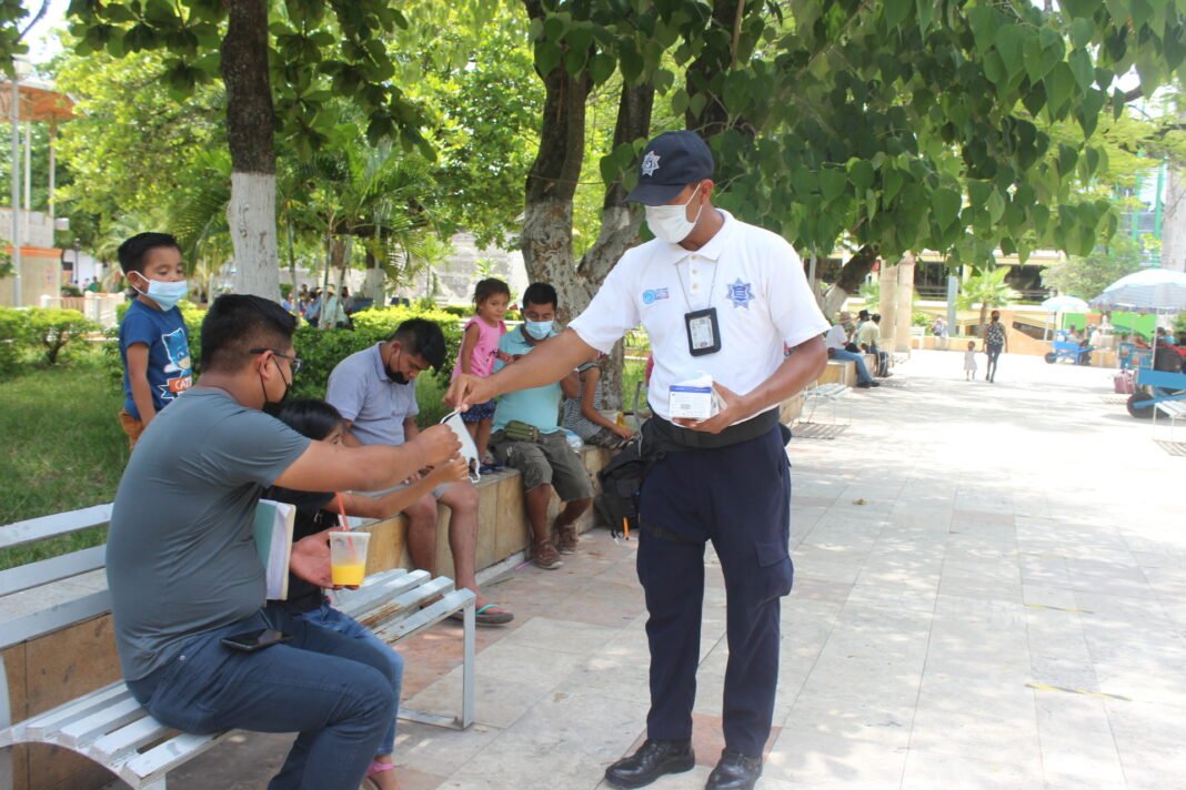 En Tantoyuca continúan realizando acciones de prevención contra el covid-19