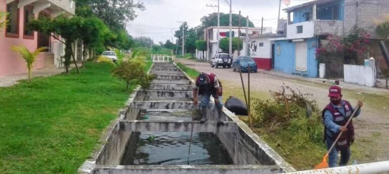 Gobierno de Madero intensifica programa de limpieza en drenes pluviales