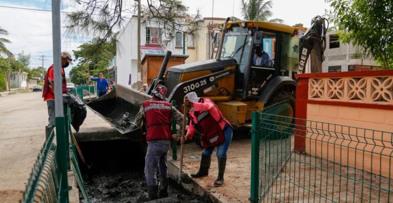 Refuerzan en Madero Programa de Mantenimiento de Drenes Pluviales