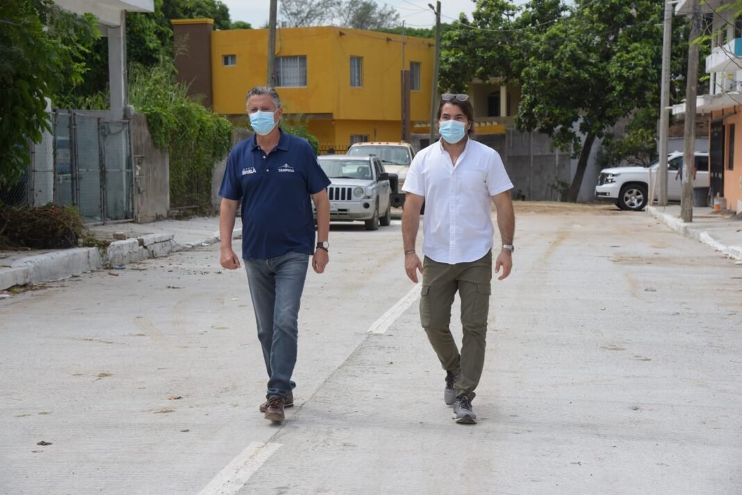 Con el Respaldo del Gobierno del Estado, se Modernizan las Vialidades de Tampico