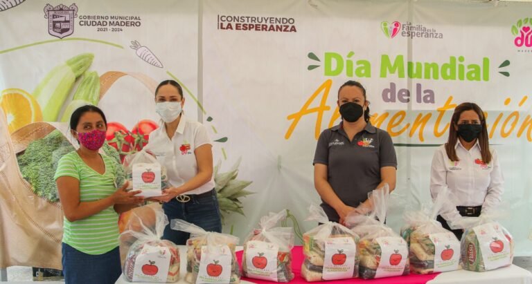 Realiza DIF Madero entrega de despensas por el Día Mundial de la Alimentación