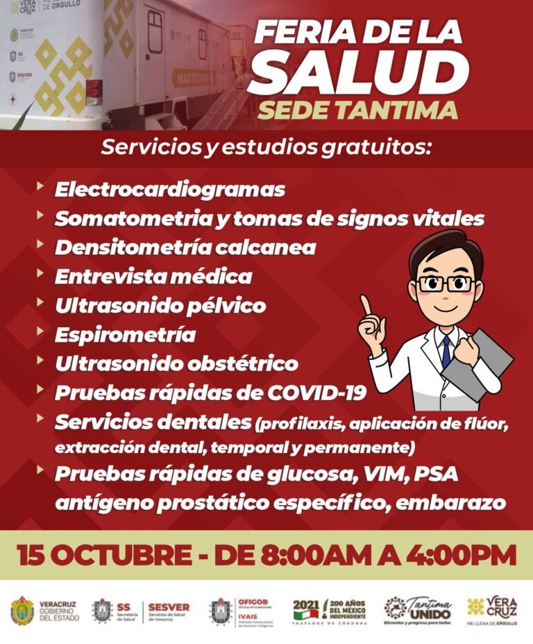 REALIZARÁN FERIA DE LA SALUD EN TANTIMA