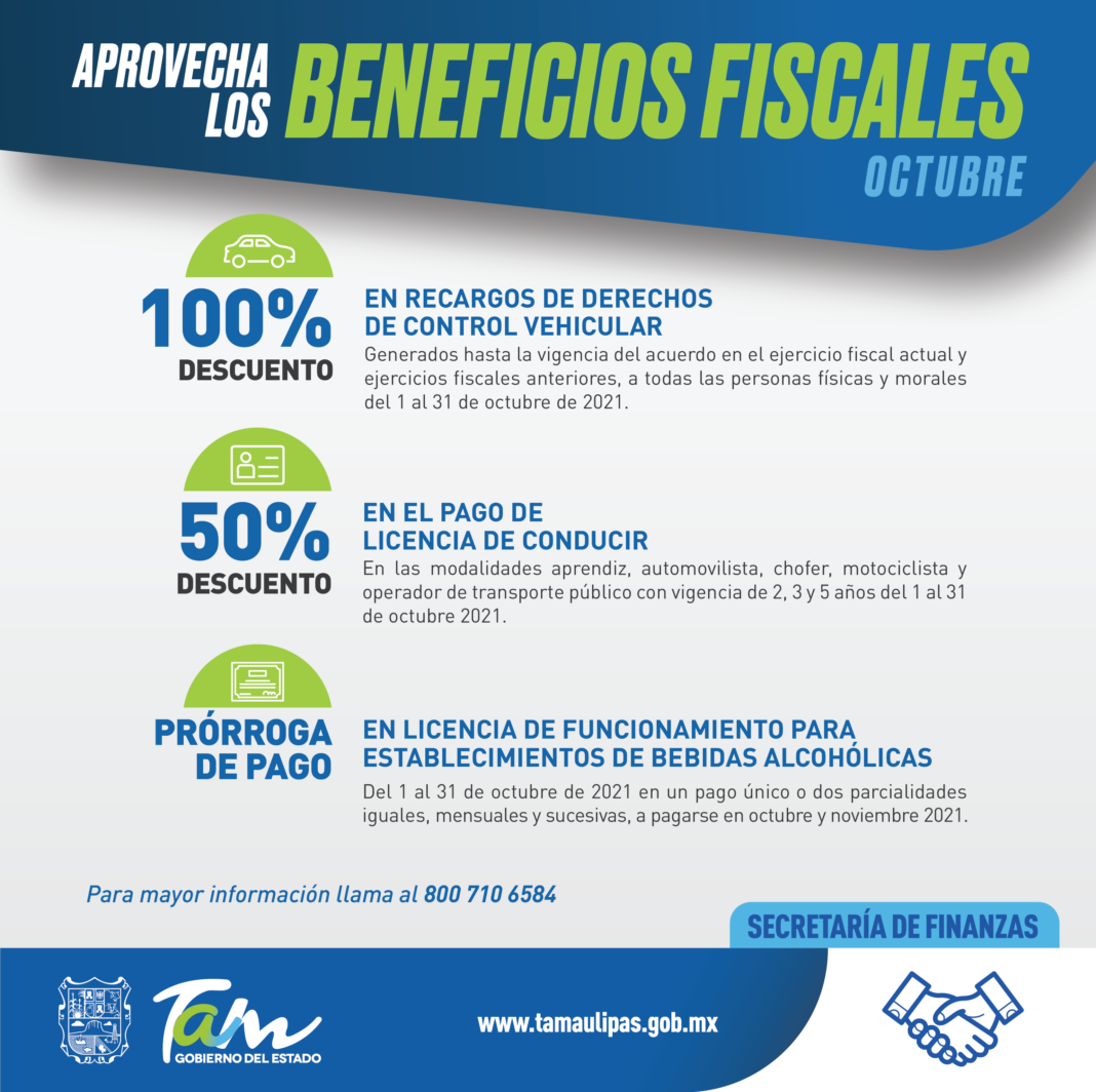 Continúa GobTam brindando beneficios fiscales para los contribuyentes