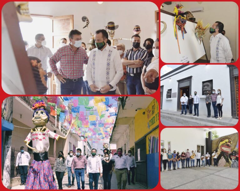 VISITO TEMPOAL EL GOBERNADOR CUITLÁHUAC GARCIA EN EL DÍA DE MUERTOS