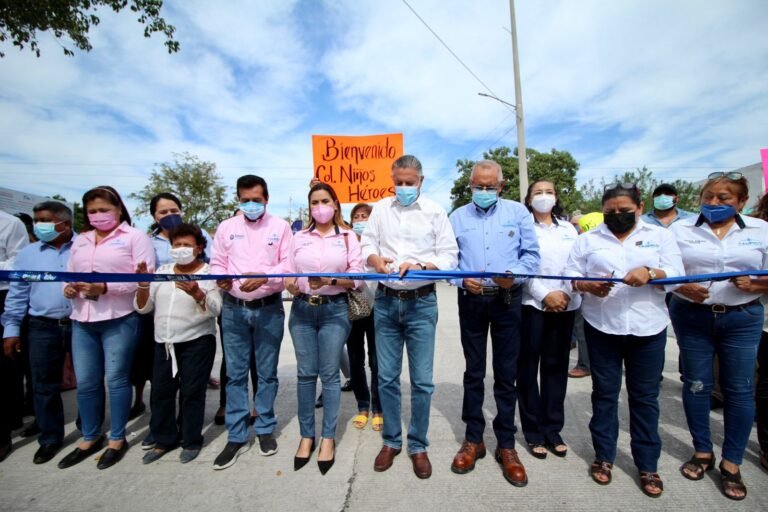 En Tampico la Obra No se Detiene; Entrega Chucho Nader Nueva Pavimentación