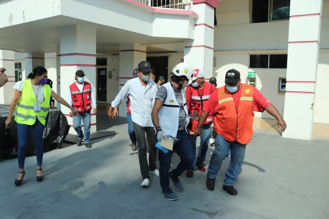 REALIZAN CON ÉXITO SIMULACRO CONTRA INCENDIO