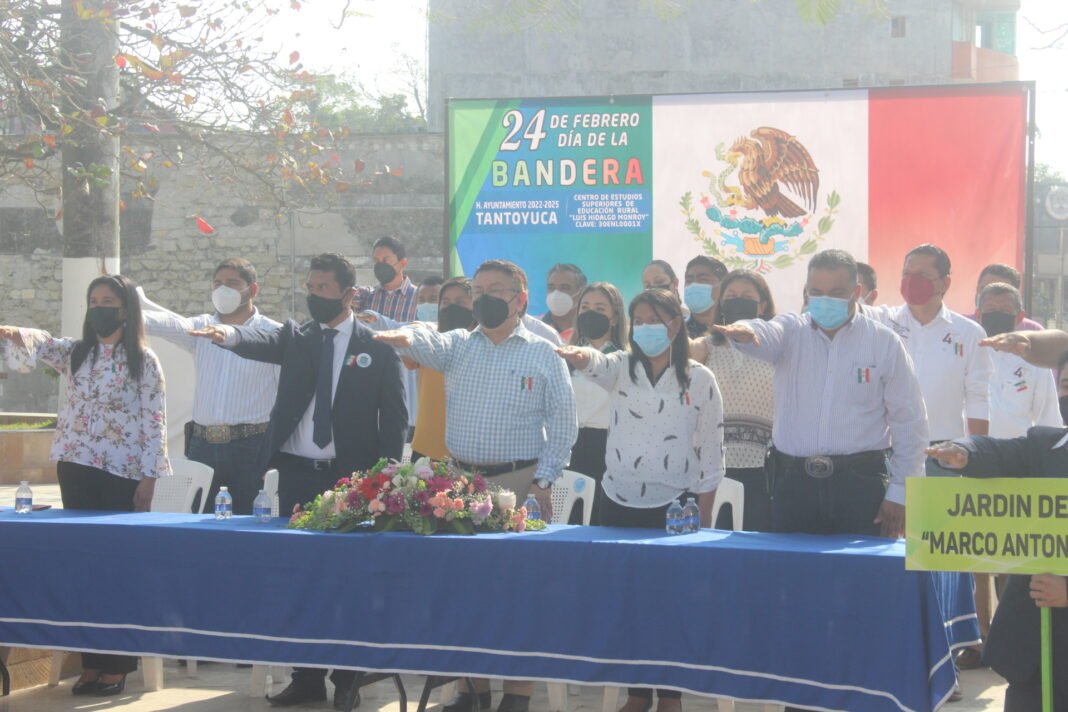 Celebraron el Día de la Bandera en Tantoyuca