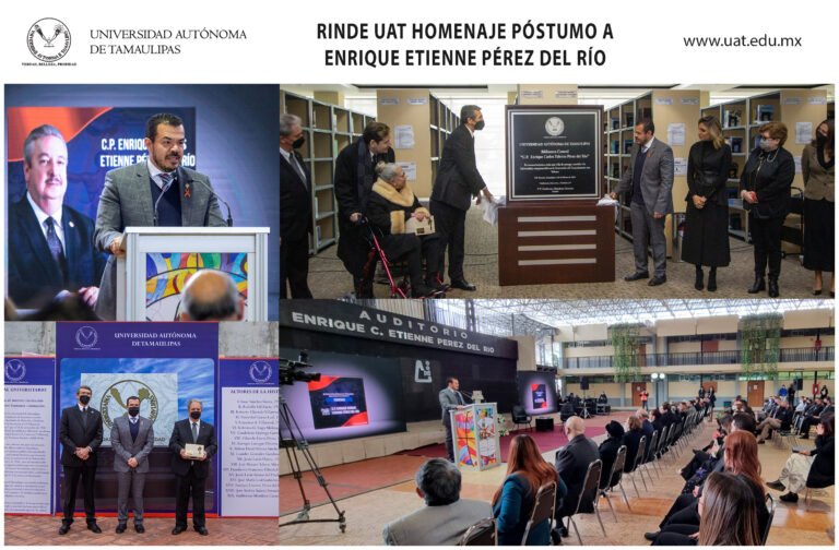 Rinde la UAT homenaje póstumo a Enrique Etienne Pérez del Río