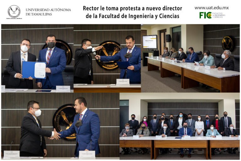 Rector de la UAT toma protesta al nuevo director de la Facultad de Ingeniería y Ciencias
