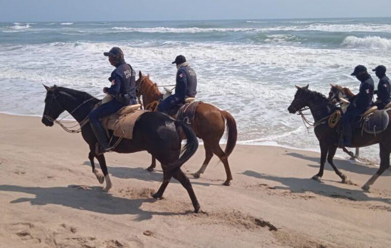 INICIAN VIGILANCIA A CABALLO EN LA ZONA NORTE DE PLAYA MIRAMAR