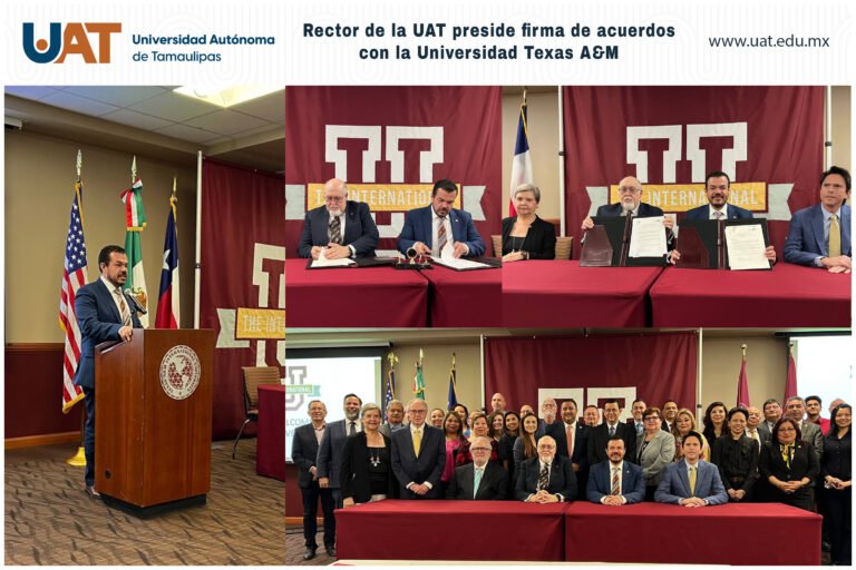 Rector de la UAT preside firma de acuerdos con la Universidad Texas A&M￼