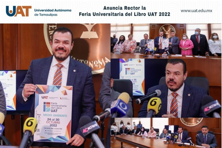 Anuncia Rector la feria universitaria del libro UAT 2022
