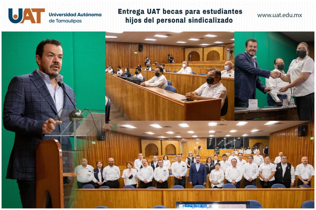 Entrega Rector de la UAT estímulos económicos a hijos del personal académico