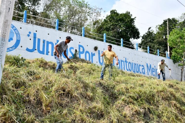 Realizan labores de limpieza en los accesos a la ciudad
