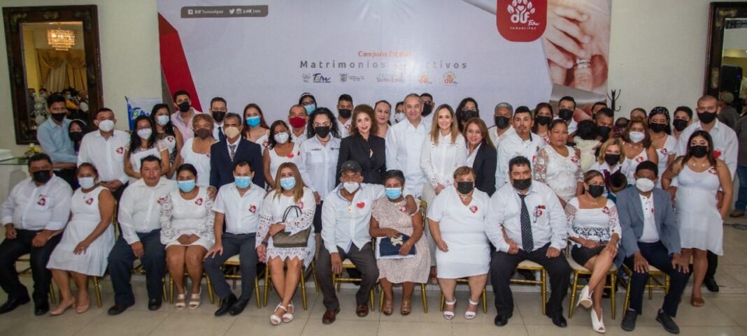 Consolida DIF Madero núcleo familiar con “Matrimonios Colectivos”