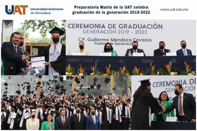 Preparatoria Mante de la UAT celebra graduación de la generación 2019-2022￼