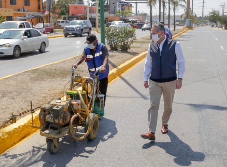 Intensifican trabajos de orden vial en Ciudad Madero