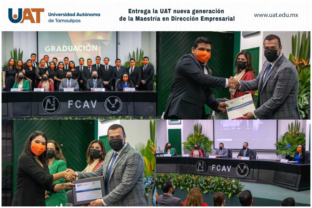 Entrega la UAT nueva generación de la Maestría en Dirección Empresarial