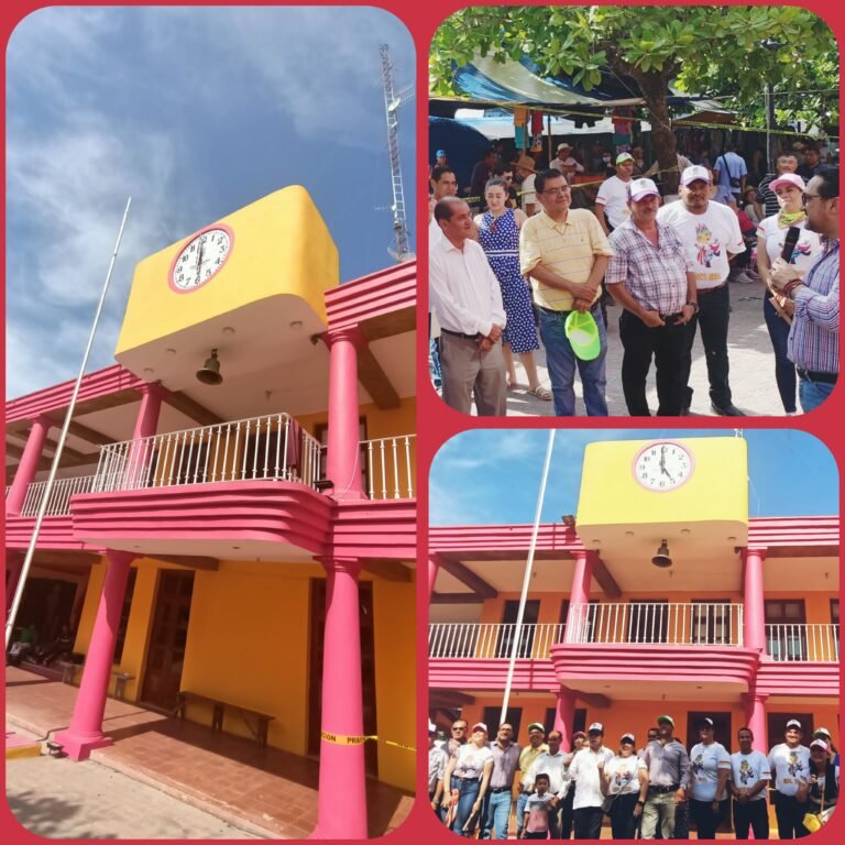 CUENTA OZULUAMA CON UN RELOJ MONUMENTAL EN LA PRESIDENCIA MUNICIPAL