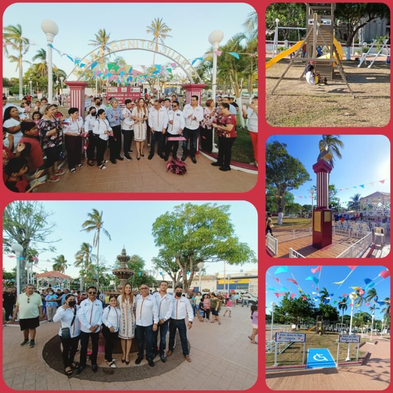 GRAN REINAUGURACION DE LA PLAZA BENITO JUAREZ EN MATA REDONDA