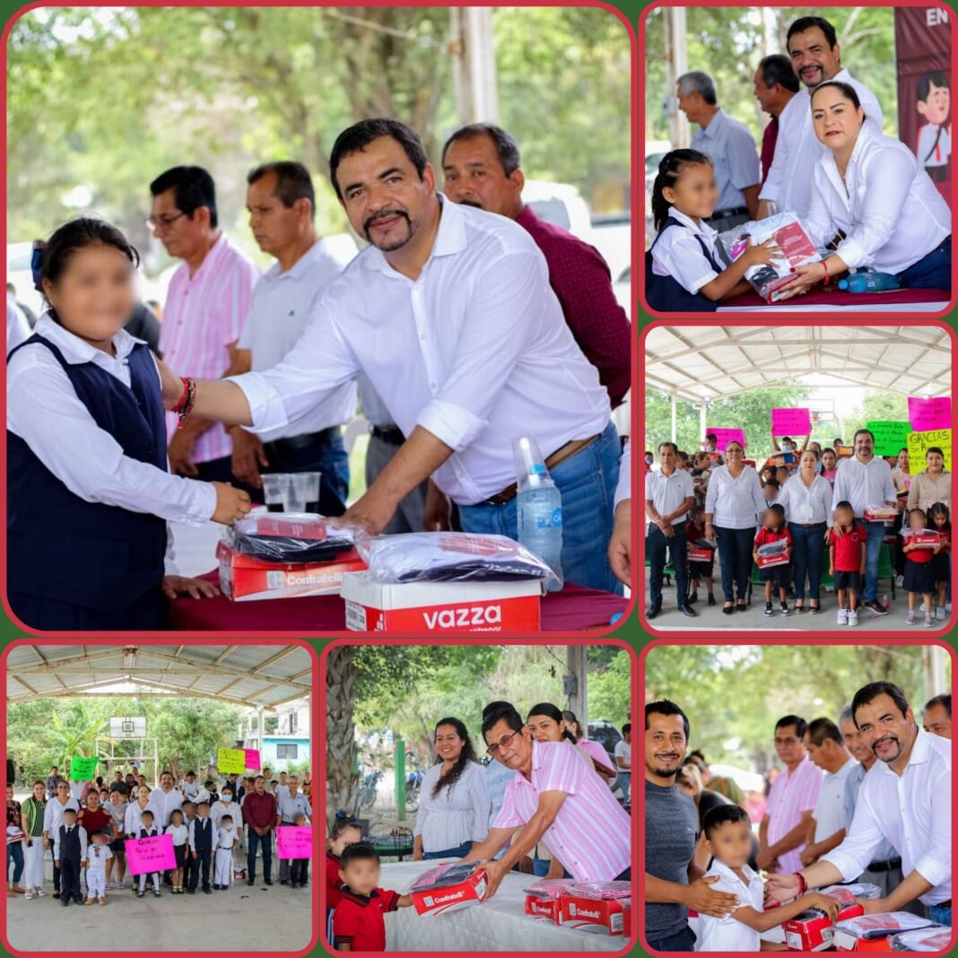 INICIA ALCALDE ENTREGA DE UNIFORMES ESCOLARES EN EL HIGO