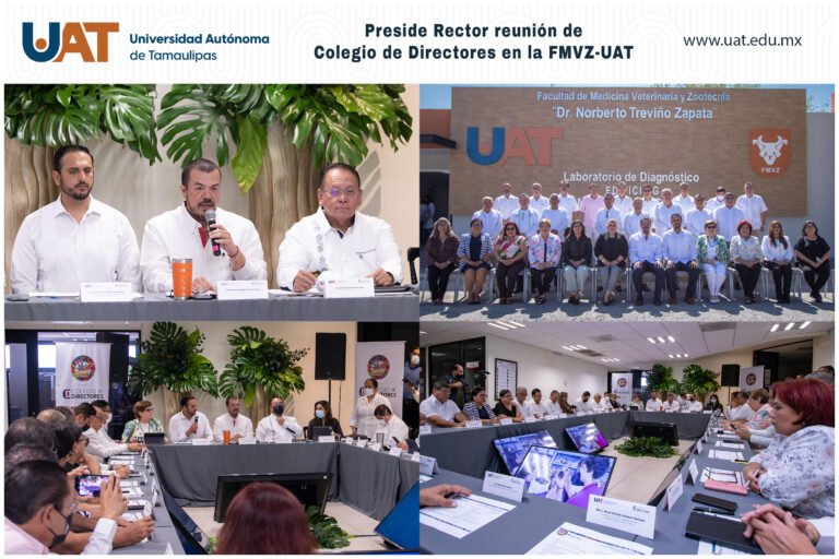 Preside Rector reunión del Colegio de Directores en la FMVZ-UAT