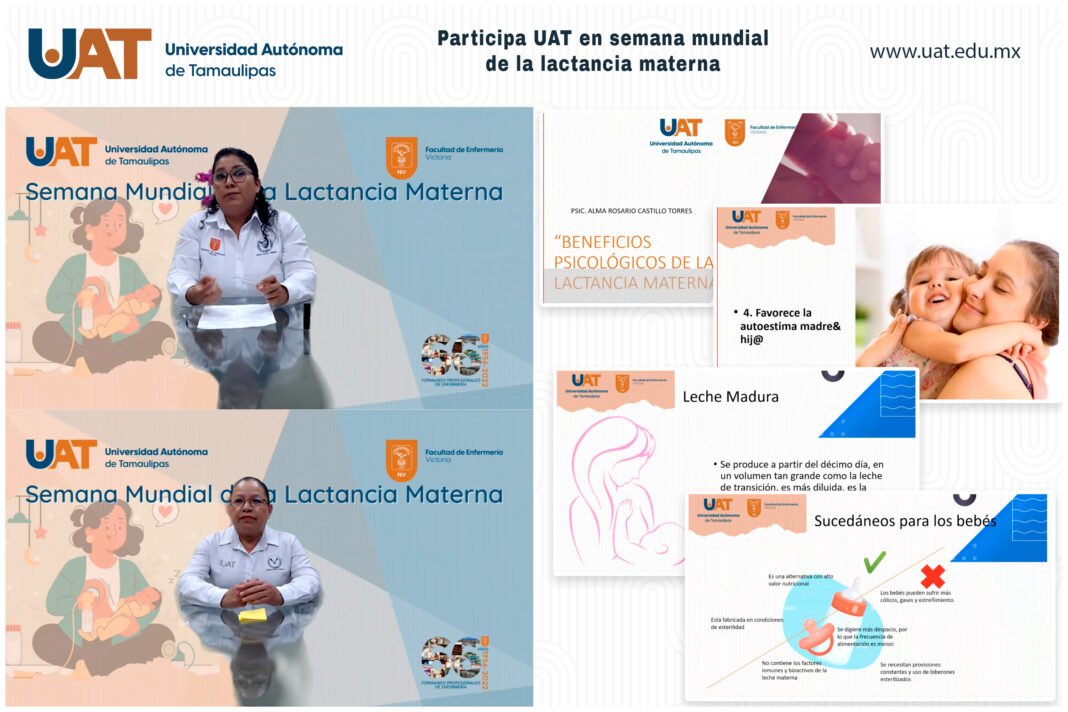 Imparte UAT conferencias en semana mundial de la lactancia materna
