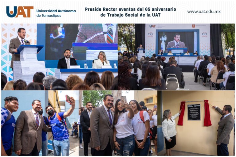 Preside Rector festejo del 65 aniversario de Trabajo Social de la UAT