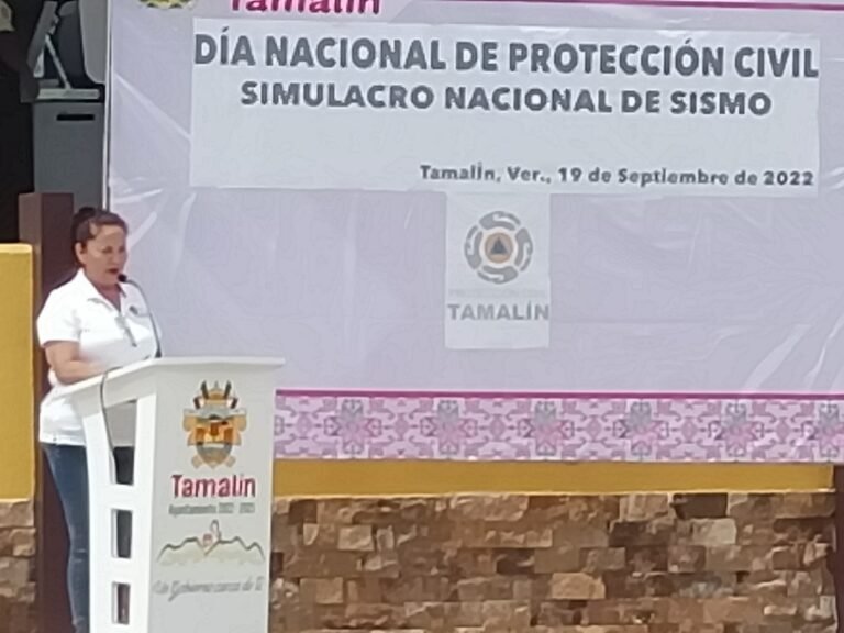 LLEVAN A CABO SIMULACRO EN EL DIA DE PROTECCION CIVIL EN TAMALIN 