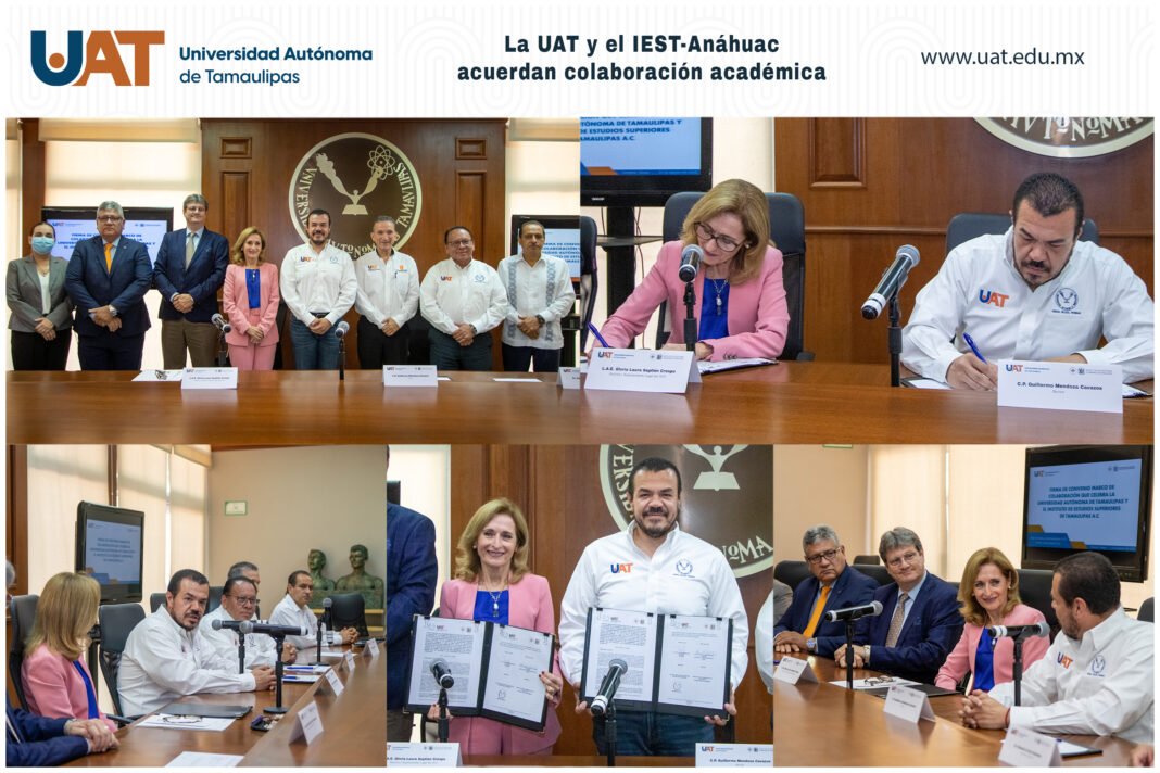 La UAT y el IEST Anáhuac firman convenio de colaboración￼