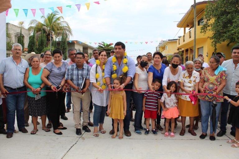 CON OBRAS DE CALIDAD AVANZA LA TRANSFORMACION DE PLATON SANCHEZ