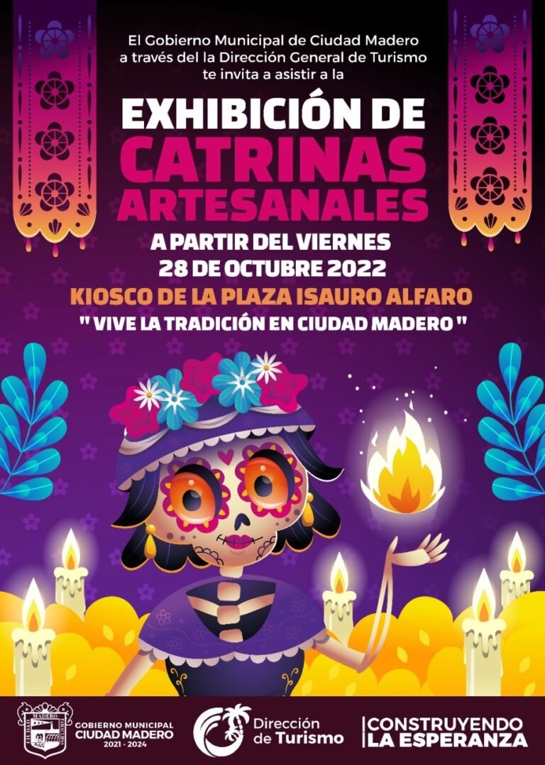 Instalarán Catrinas artesanales en Ciudad Madero
