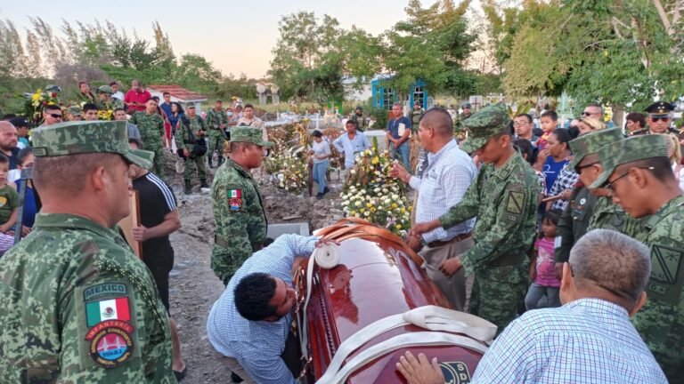 En Altamira, Dan último a dios  Jair elemento se la Sedena que murió en accidente carretero￼