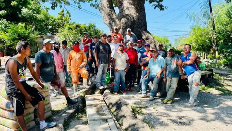 AGRADECEN AL GOBIERNO DE VALERIA NIETO LA INVERSION EN OBRA PUBLICA 