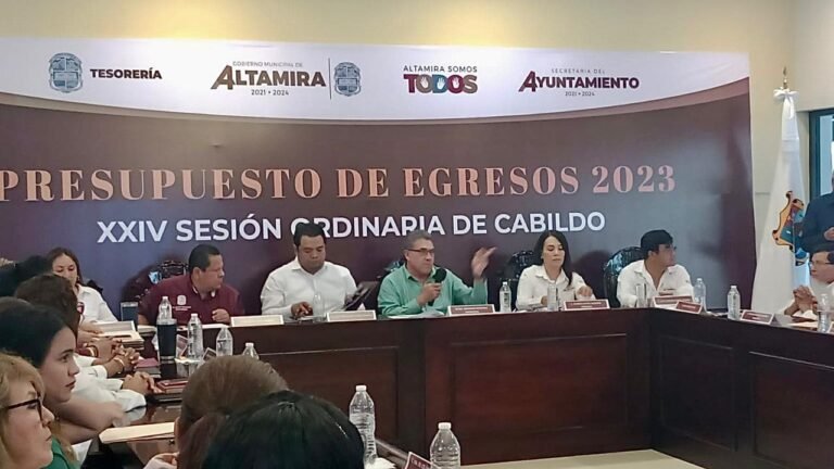 AUMENTA CABILDO ALTAMIRENSE PRESUPUESTO DE EGRESOS 2023 