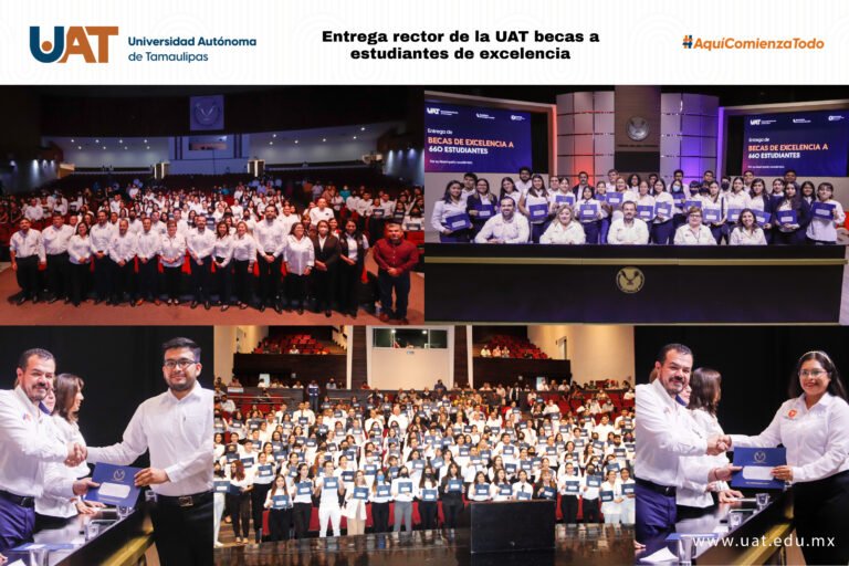Entrega rector de la UAT becas a estudiantes de excelencia