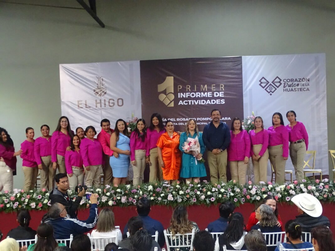 RINDE PRIMER INFORME PRESIDENTA DEL DIF DE EL HIGO