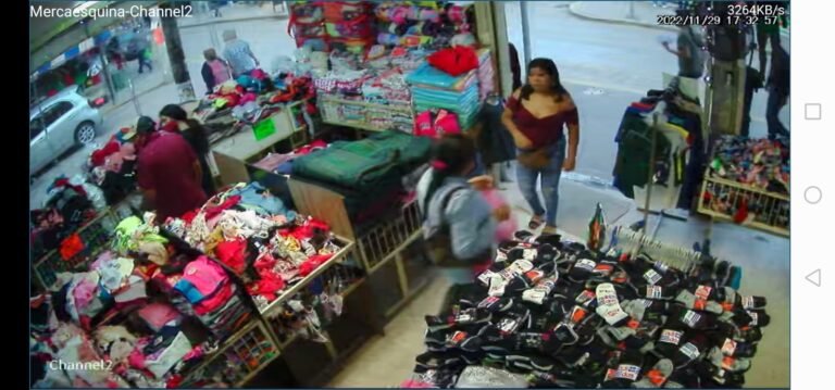 En Altamira, evidencian a una mujer que roba celular en una tienda