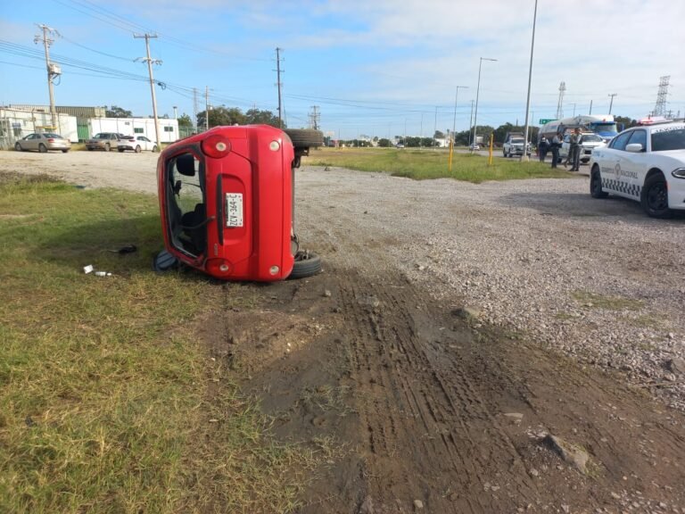 Una mujer lesionada, saldo de una volcadura en Altamira&nbsp;