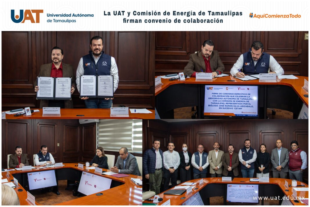 <strong>UAT y Comisión de Energía de Tamaulipas firman convenio de colaboración</strong>