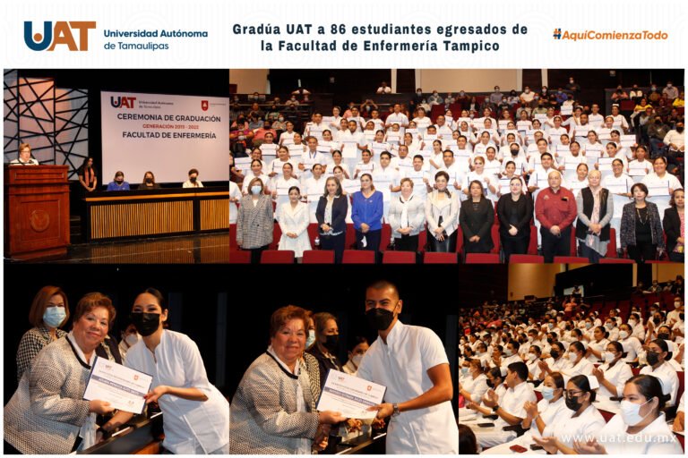 Gradúa la UAT a egresados de la Facultad de Enfermería Tampico