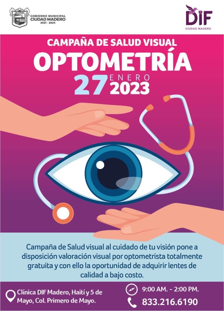 REALIZARA EL DIF MADERO CAMPAÑA DE SALUD VISUAL 
