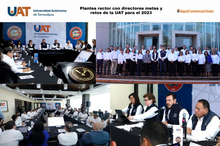 Plantea rector con directores metas y retos de la UAT para el 2023
