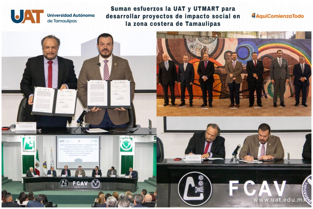 <strong>Suman esfuerzos la UAT y UTMART para desarrollar proyectos de impacto social en la zona costera</strong>