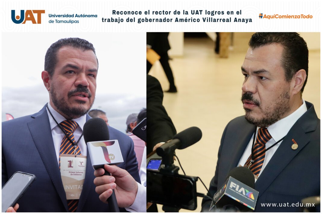 <strong><em>Reconoce rector de la UAT logros en el trabajo del gobernador Américo Villarreal Anaya</em></strong>
