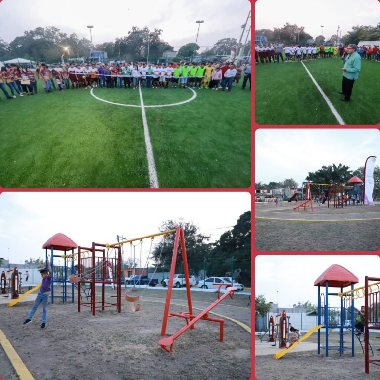 ENTREGA ARMANDO MARTÍNEZ CAMPO  DEPORTIVO Y  PARQUE PÚBLICO EN LA COLONIA  A. LÓPEZ  MATEOS