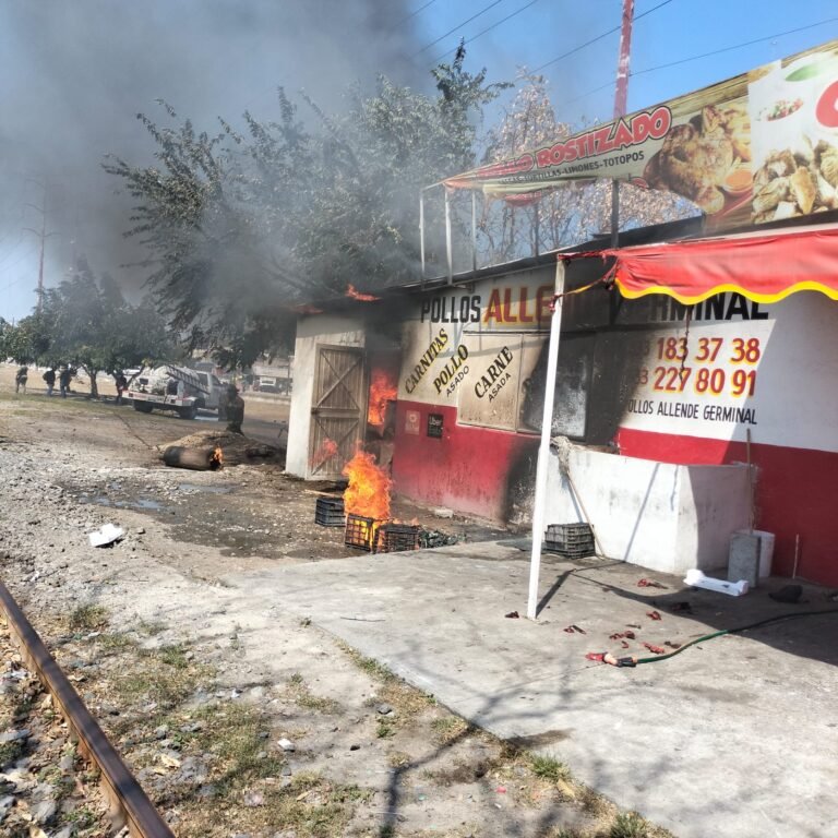 Un Quemado, Saldo de Explosión de Tanque de Gas en Pollos Allende de Germinal