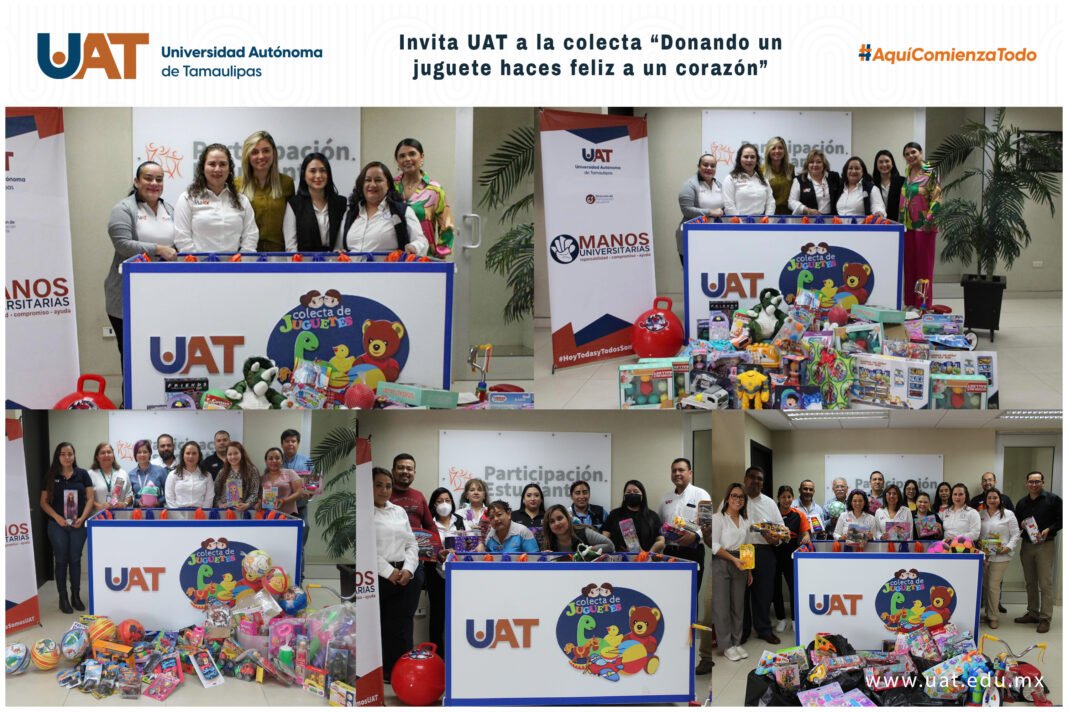 <strong>Invita UAT a la colecta “Donando un juguete haces feliz a un corazón”</strong>